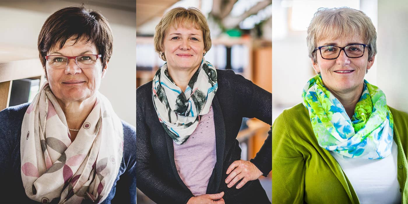 Maria Uhl, Margarete Probst, Daniela Wangler